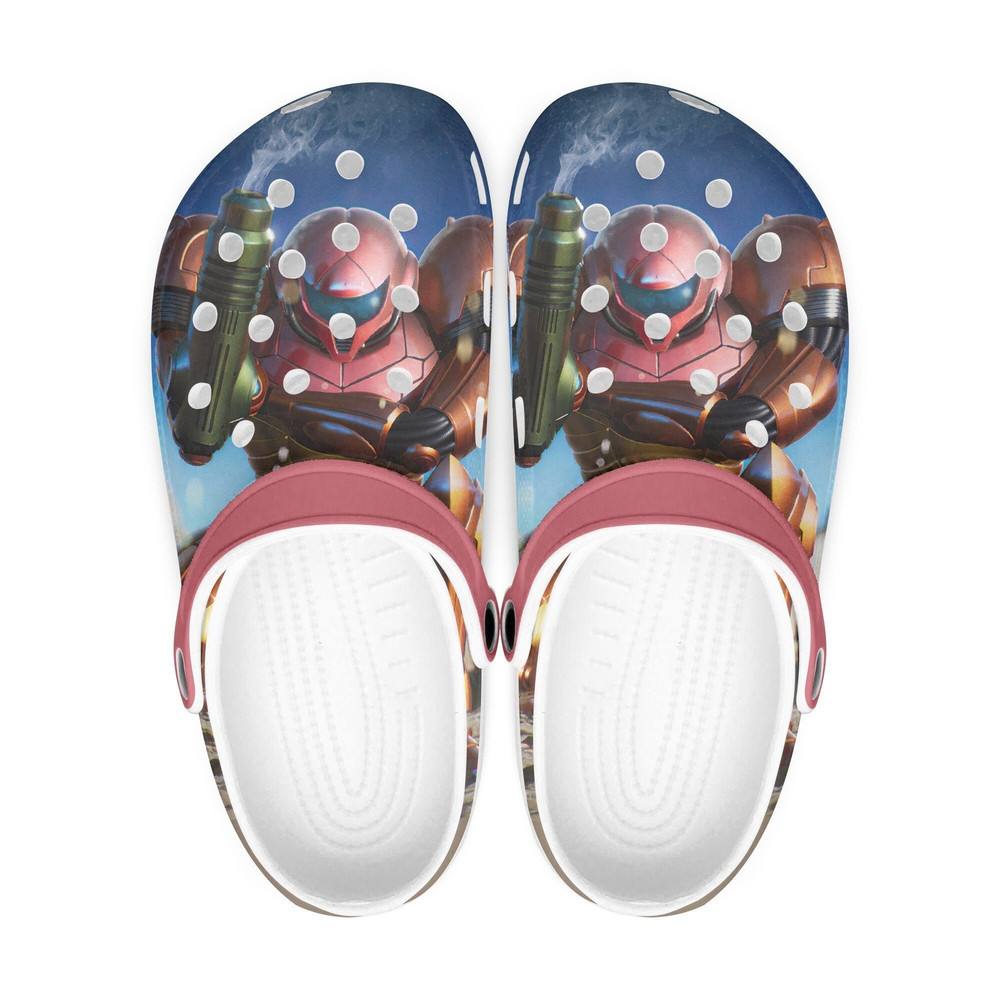 Metroid clogs, looks like crocs shoes, slippers, flip flops Birthday gift Custom clogs for men, women and kids.jpg
