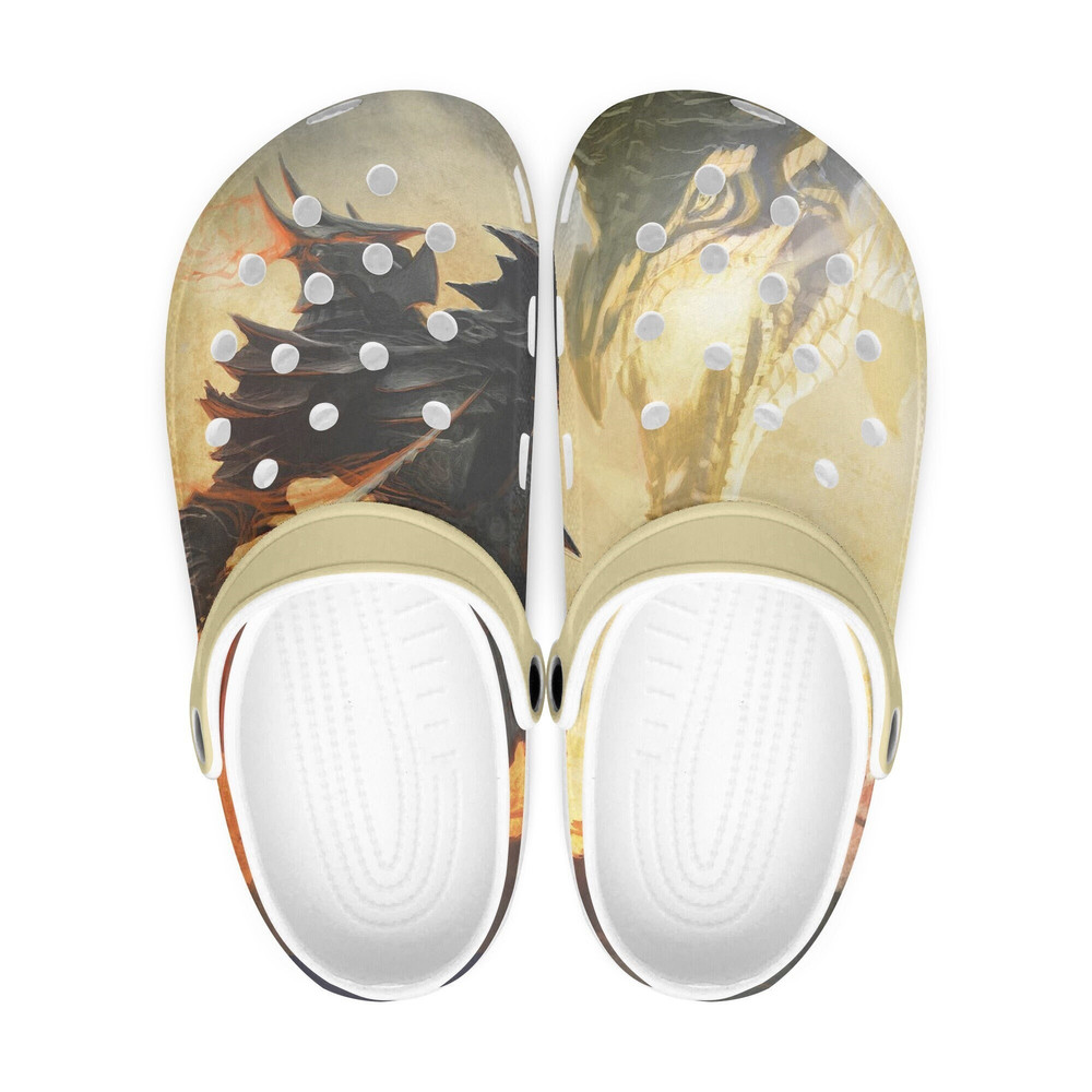 Skyrim clogs, looks like crocs shoes, slippers, flip flops Birthday gift Custom clogs for men, women and kids.jpg