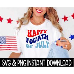 Happy Fourth Of July SVG, 4th Of July PNG File, 4th Tee Shirt SVG Instant Download, Cricut Cut File, Silhouette Cut File