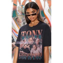 the sopranos tony soprano vintage shirt | tony soprano homage retro | tony soprano tees | tony soprano 90s sweater | ton
