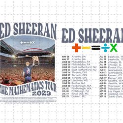 ed sheeran mathematics world tour shirt png, mathematics tour png, ed sheeran concert shirt design, sheerios png, funny