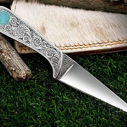Knife, knives, custom knife, handmade knife, Bushcraft knife, kitchen knife, Damascus knife, engraved knife, Gift