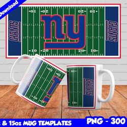 Giants Mug Design Png, Sublimate Mug Templates, Giants Mug Wrap, Sublimation Football Design PNG, Instant Download