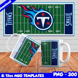 Titans Mug Design Png, Sublimate Mug Templates, Titans Mug Wrap, Sublimation Football Design PNG, Instant Download