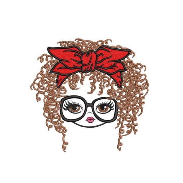Curly Girl Embroidery Design Download Embroidery Design Pattern.jpg
