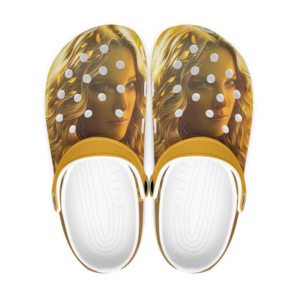 Lord Of The Rings clogs, Galadriel, looks like crocs shoes, slippers, flip flops Birthday gift Custom clogs for men, women and kids.jpg
