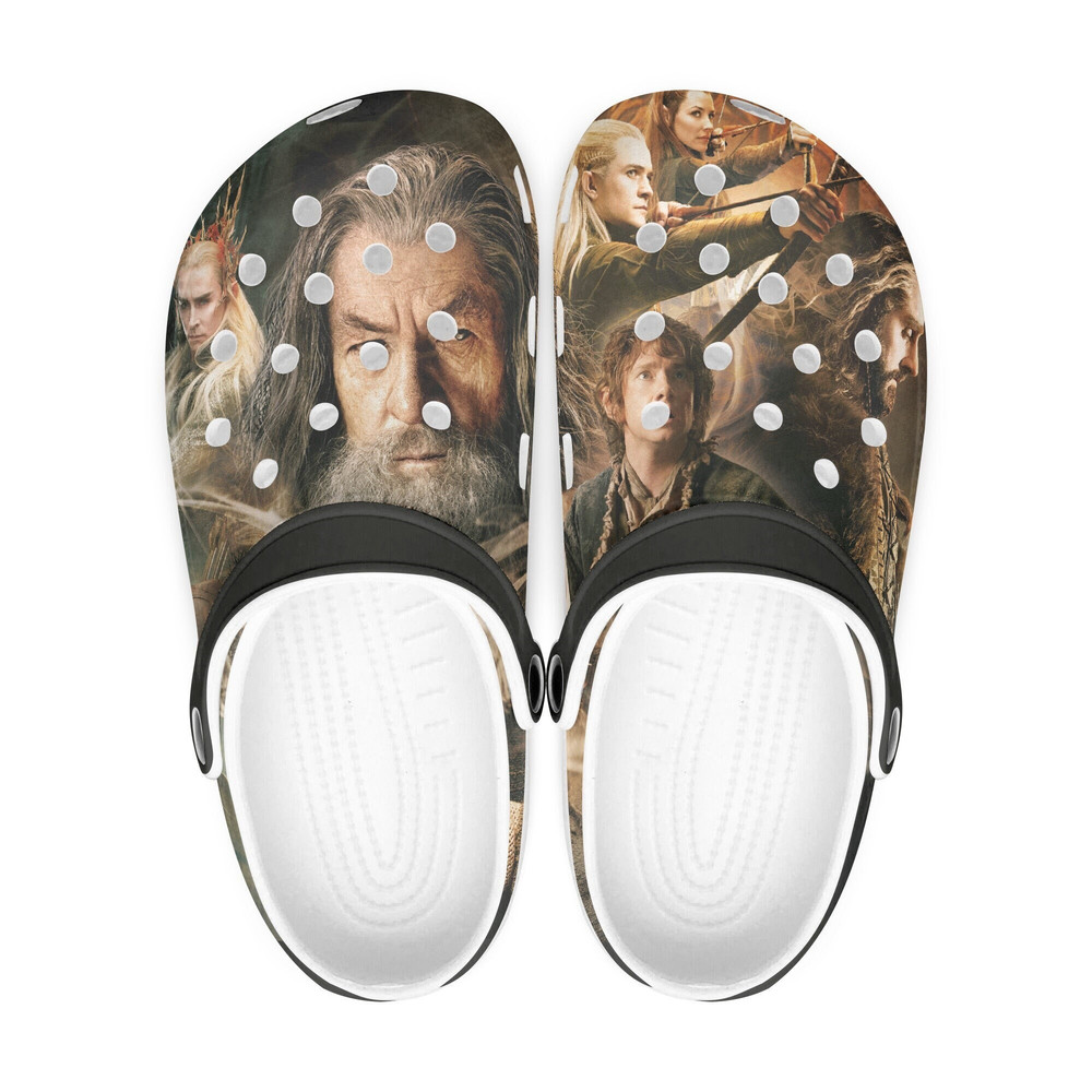 Lord Of The Rings clogs, Gandalf, looks like crocs shoes, slippers, flip flops Birthday gift Custom clogs for men, women and kids-1.jpg