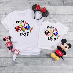 Disney Trip Shirts, First Disney Trip Shirts, Disney World Tees, Disney Cute Shirts for kids and adults, Disney Trip DT2