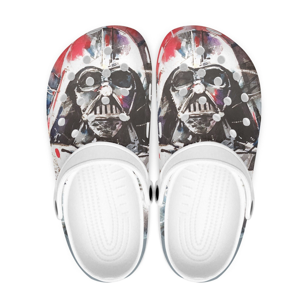 Star wars Darth Vader clogs, looks like crocs shoes, slippers, flip flops Birthday gift Custom clogs for men, women and kids.jpg