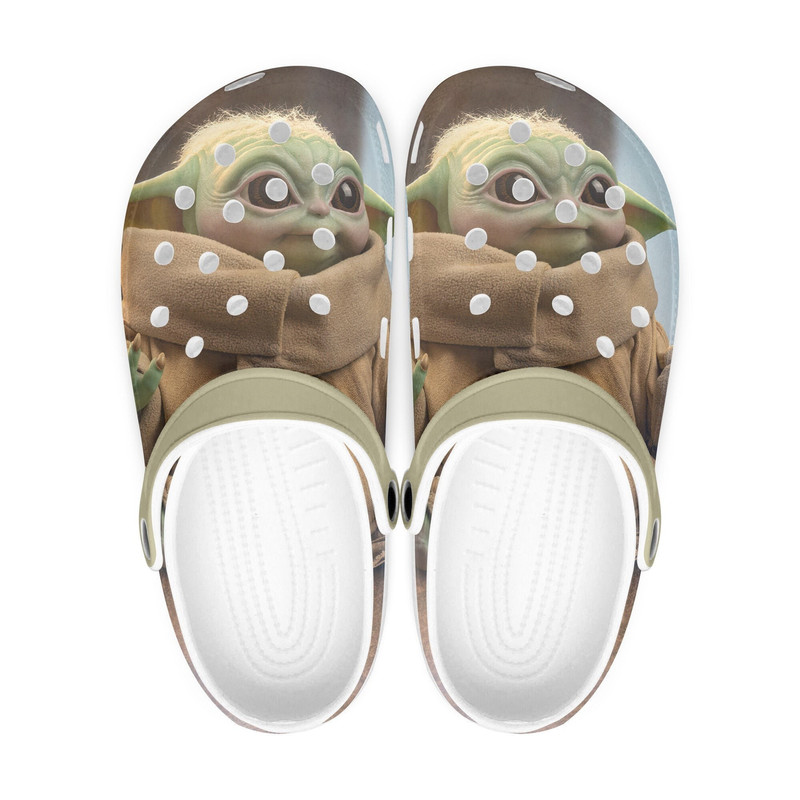 Yoda clogs, Star wars looks like crocs shoes, slippers, flip flops Birthday gift Custom clogs for men, women and kids.jpg