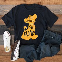 i'm working on my roar shirt,  infant toddler or youth t-shirt, disney kids lion king simba t-shirt