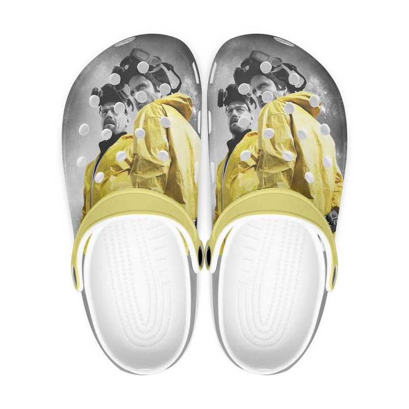 Breaking Bad clogs, looks like crocs shoes, slippers, flip flops Birthday gift Custom clogs for men, women and kids.jpg