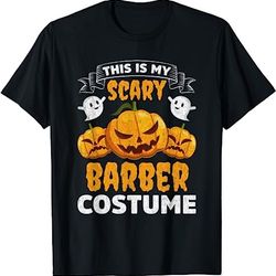 this is my scary barber costume funny halloween shirt