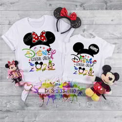 disney cousin crew shirts, disney cousin shirts, disney vacation 2023, disney family shirts, disney shirts for kids and