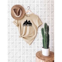 explore t-shirt, adventure shirts, best camp gift, family adventure shirt, explore shirt, cute hiking shirt, mountain sh