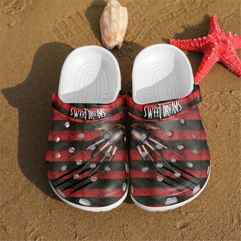 Freddy Krueger Clogs, Clogs For WomenMen, Summer Shoes, Krueger Horror Shoes, Nightmare Street, Gift For WomenMen, Clogs Sandals.jpg