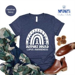 lupus awareness month shirts, rainbow lupus shirt, lupus warrior shirt, lupus ribbon shirt, lupus t shirt, family suppor