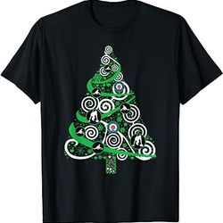 curling christmas tree t-shirt curling xmas gift shirt
