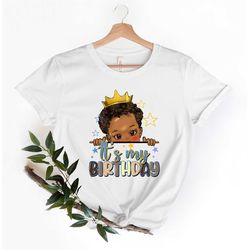 birthday boy shirt, it's my birthday shirt, birthday gift shirt, cute heart shirt, it's my birthday afro peekaboo boy sh
