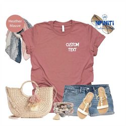 custom text pocket shirt, customized shirt, personalized gift, personalized shirts, custom pocket tee, custom name shirt