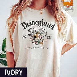 retro disneyland est 1955 california shirt, vintage disneyland shirt, mickey and friends shirt, disney's gift, disney t