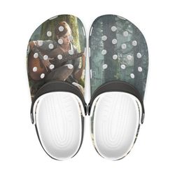 the last of us clog shoes unisex, the last of us crocs, movie crocs, movie sandals, the last of us movie