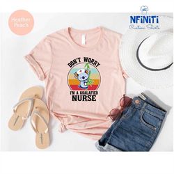 koalafied nurse tee, retro nurse shirt, nurse life shirt, koala nurse shirt, koala bear nursing shirt, nurse appreciatio