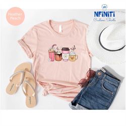mama coffee cups shirt, mom coffee shirt, mama needs coffee, coffee cups shirt, floral coffee cup, coffee lover shirt, m