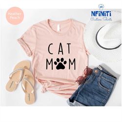 cat mom shirt, mom t-shirts, cat mama shirt, cat mom gift, mama shirts, funny mom tees, cat lover gifts, mother's day sh