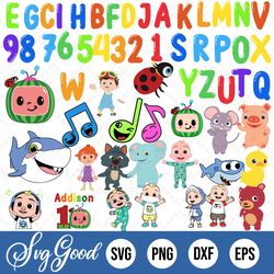 cocomelon bundle svg, cut file, cricut, digital file, svg files for cricut cocomelon printables
