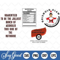 christmas vacation digital svg file for waterslide or sublimation printing