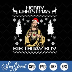 merry christmas birthday boy jesus christian xmas jesus birthday svg png eps dxf