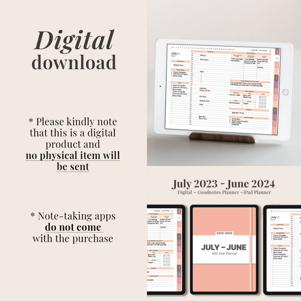 Mid Year Digital Planner for Goodnotes, July 2023 - June 2024, Daily, Weekly, and Monthly Planner, Minimalist Academic  (11).jpg