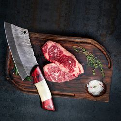 damascus steel chef knife kitchen fillet knife handmade knife custom hand forged knife mather gift knife mk5356m