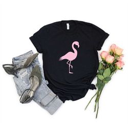 flamingo shirt, cancer support shirt, breast cancer awareness shirt, in october we wear pink shirt, survivor shirt, canc
