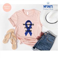 cancer cure shirt, cancer ribbon shirt, colon cancer awareness shirt, rectal cancer support shirts, survivor cancer tee,