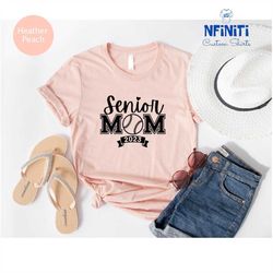 senior baseball mom shirt, senior mom 2023 baseball shirts, senior mom baseball t-shirt, class of 2023 senior mom tee, b