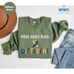 down syndrome sweatshirt, down syndrome awareness gift, down syndrome month, cute t21 down syndrome sweatshirt, world do