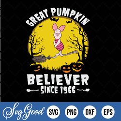 pig great pumpkin believer since 1966, halloween svg, happy halloween, halloween gift, halloween day, trick or treat