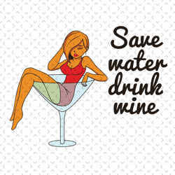 black girl save water drink wine svg, black girl svg, black queen svg, black woman svg, black beauty svg, afro queen svg