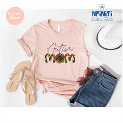 autism mom t-shirt, autism awareness mom shirt, autism mom sunflower shirt, autism sunflower puzzle pieces shirt, autism