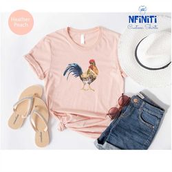 rooster shirts, rooster lover shirt, country farmhouse, farm shirt for women, farm shirts, farm girl t-shirt, farm anima