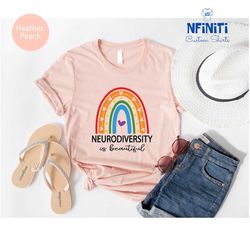 neurodiversity tee, autism awareness rainbow shirts, autism month shirt, autism shirts, autism rainbow support shirts, i