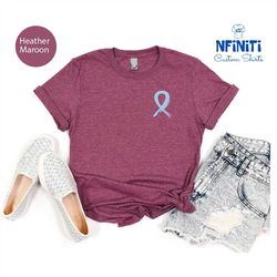 diabetes blue ribbon awareness shirt, diabetes support ribbon shirt, blue ribbon shirts, diabetic t-shirt, diabetes dise