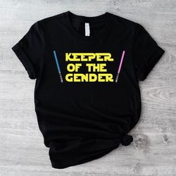 funny gender reveal shirt, lightsaber star gender reveal party wedding wars,team boy te