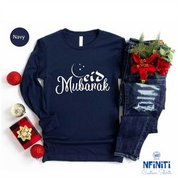 eid mubarak long sleeve, eid gift long sleeve tee, ramadan long sleeve, ramadan kareem long sleeve shirt, ramadan mubara