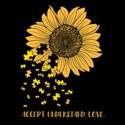 accept autism awareness svg, autism puzzle piece logo svg, autism awareness svg file cut digital download