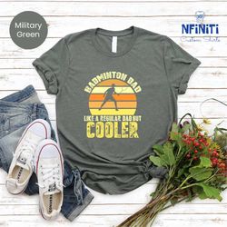 badminton dad shirt, badminton shirt, badminton player dad shirt, retro badminton lover shirts, game day shirt, sports l