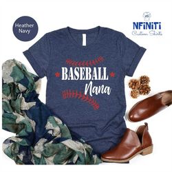 baseball lover nana shirt, baseball game grandma shirt, baseball nana game day shirt, sports lover grandma tee, game day