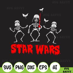 star wars vader troopers bats and skeletons svg, star wars svg, skeletons svg, bats and skeletons svg